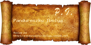 Pandureszku Ibolya névjegykártya